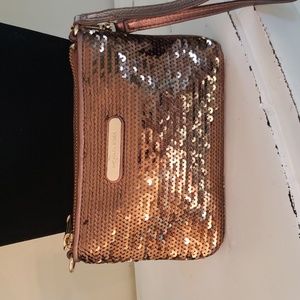 Michael by Michael Kors Bronze Sequin Wristlet